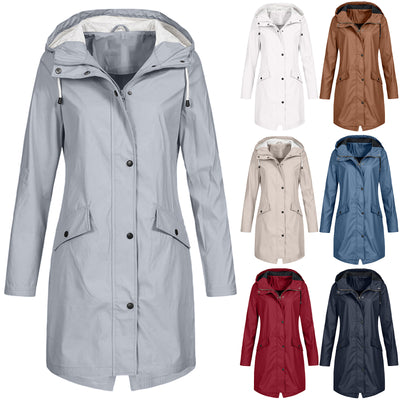 Chaqueta Cortaviento Deportiva Mujer Largo Medio