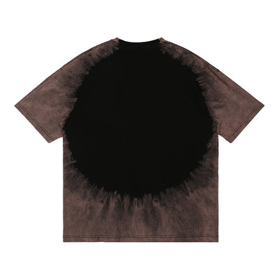 Playera Hip Hop Degradado Tie Dye con Detalles Rotos - Image 12