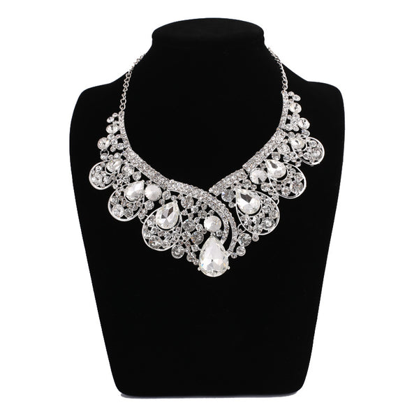 Conjunto de Joyería de Boda Cristal Rhinestone Aleación Premium Europa y Estados Unidos