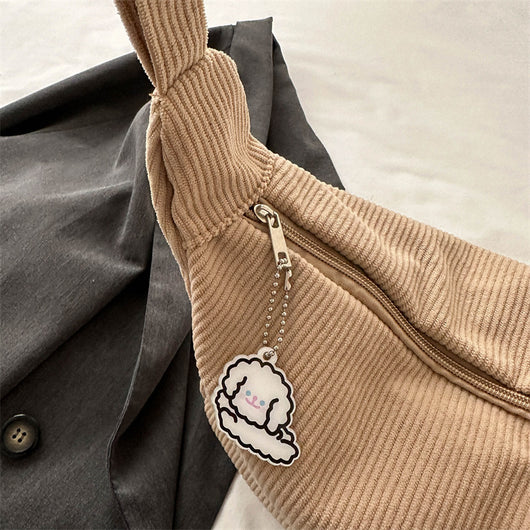 Bolsa Bandolera Artística Pana Un Hombro - Diseño Versátil para Estudiantes - Image 5