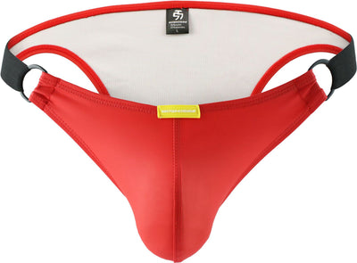 Bóxer de Cuero para Hombre Triángulo Baja Cintura con Doble Hebilla - Image 5