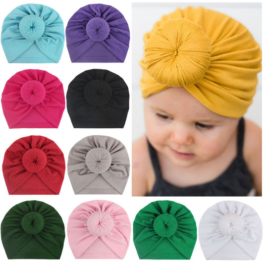 Gorro Turbante Anudado para Bebé - Diseño Étnico Indio