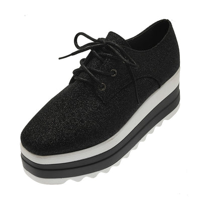 Zapatos Casuales Estilo Universitario con Plataforma Gruesa - Image 4