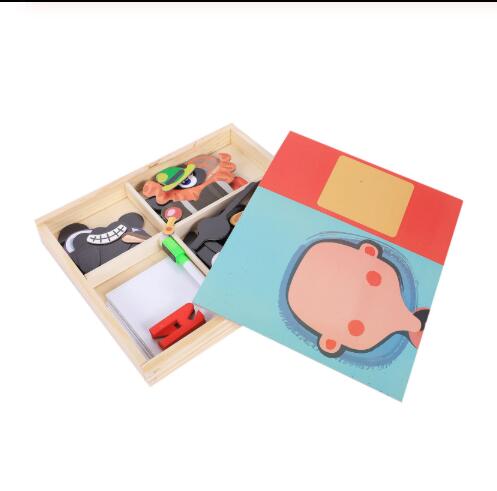 Juego Magnético Montessori con Caja Puzzle de Madera y Dibujos Educativos - Image 9
