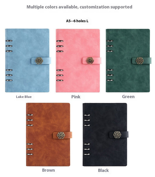 Cuaderno A5 Profesional con Hojas Removibles para Negocios y Reuniones - Image 23
