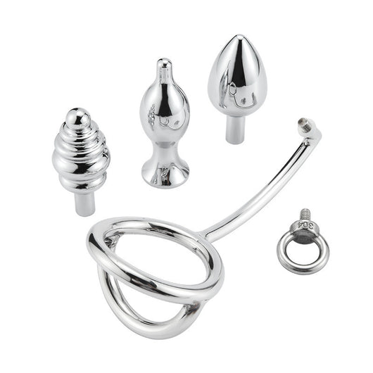 Anillo de Placer de Metal 15" - Dispositivo Dual de Bloqueo y Dilatación para Hombres