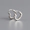 Love ear buckle golden light luxury temperament versatile Plateado