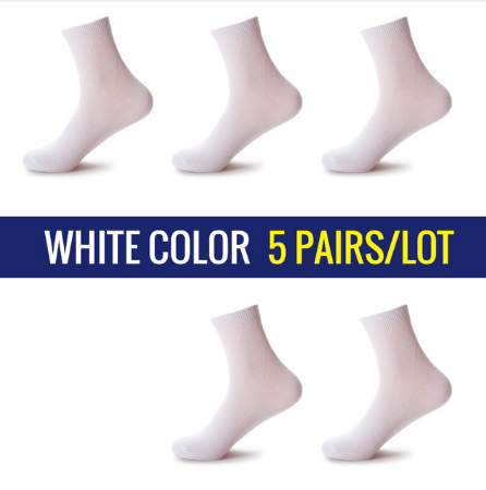 Pack 5 Pares de Calcetines Ejecutivos para Hombre en Algodón Premium - Negros y Blancos - Image 6
