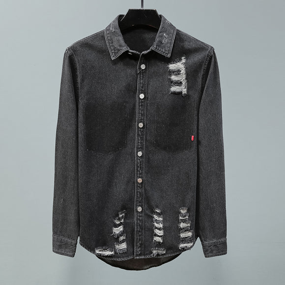Camisa Vaquera de Manga Larga para Hombre