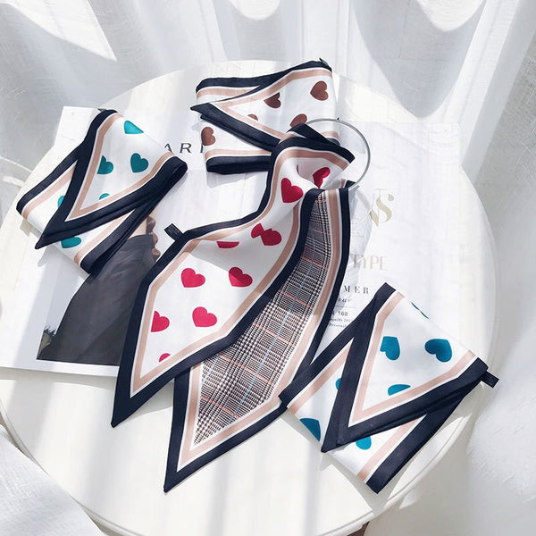 Banda para cabello con estampado pata de gallo