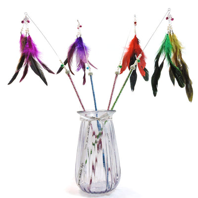 Cascabeles de Plumas para Gatos - Juguete Divertido e Interactivo