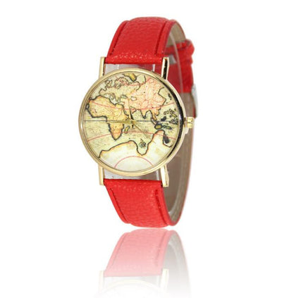 Reloj Vintage con Mapa Mundi - Image 4