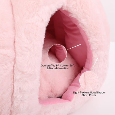 Casa Cueva para Gatos Rosa con Cojín Removible - Cama Refugio Suave - Image 5