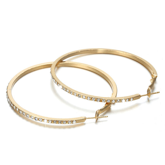 Aretes Coreanos Hueco Personalidad Simple Anillo Elegante - Image 3
