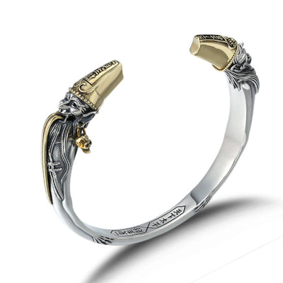 Pulsera de Plata Tailandesa Vintage para Hombre - Diseño Dominante - Image 7