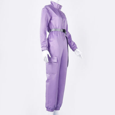Jumpsuit con Cuello Alzado y Bolsillos Amplios - Image 9