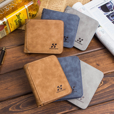 Billetera Delgada de Cuero Nobuk para Hombre - Estilo Casual - Image 7