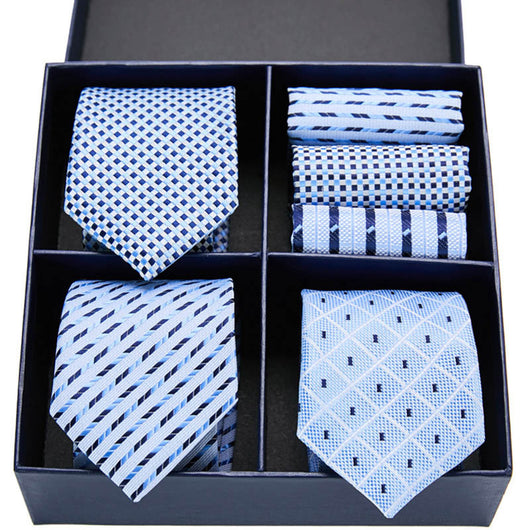 Conjunto Ejecutivo: Corbata a Rayas y Pañuelo de Bolsillo - Image 20