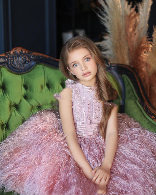 Vestido de Fiesta Floral para Niña de Un Año - Diseño Piano - Image 3