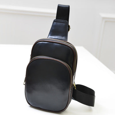 Bolsa de Pecho de Cuero PU para Hombre - Estilo Retro Crossbody Casual - Image 4