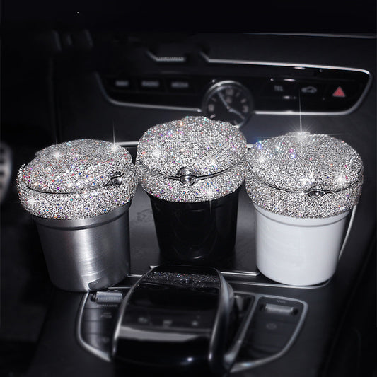 Cenicero para Auto con Cristales de Diamante