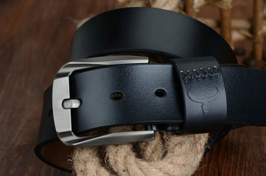 Cinturón de Cuero para Hombre con Hebilla de Pasador - Image 3
