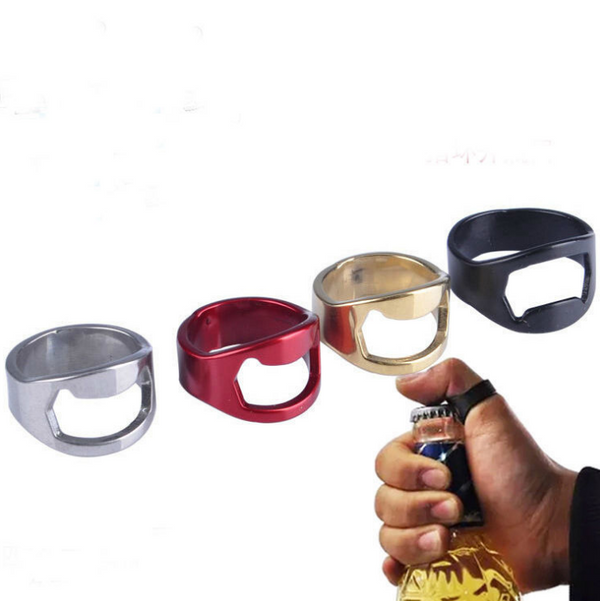Abridor de Botellas de Cerveza en Forma de Anillo de Acero Inoxidable Cuatro Colores - Image 6
