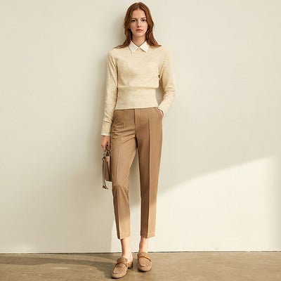 Pantalones Casuales Profesionales Tallados Otoño-Invierno Corte 9/10 - Image 10
