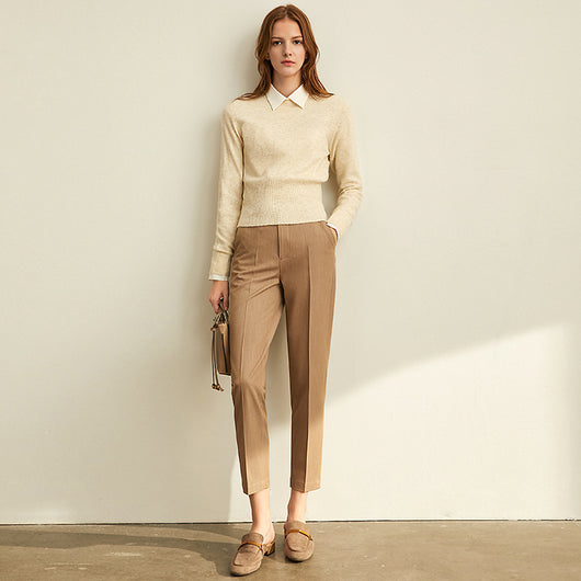 Pantalones Casuales Profesionales Tallados Otoño-Invierno Corte 9/10 - Image 10