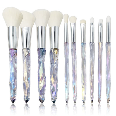 Set de Brochas de Maquillaje con Mango de Cristal Diamantado - Image 12