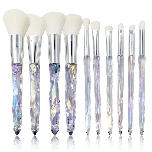 Set de Brochas de Maquillaje con Mango de Cristal Diamantado - Image 12