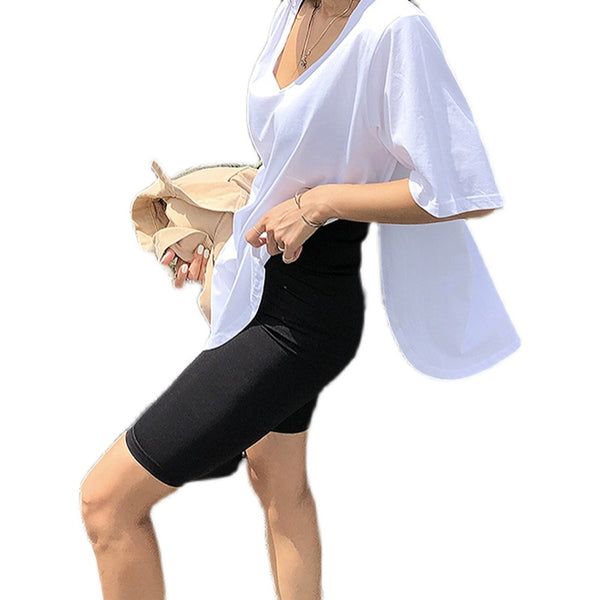 Leggings Deportivos Reductores Cintura Alta Five-Point - Negro Versátil