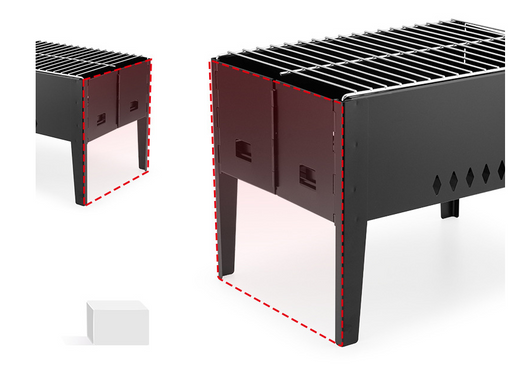 Asador Portátil Plegable con Horno para Exterior - Image 7
