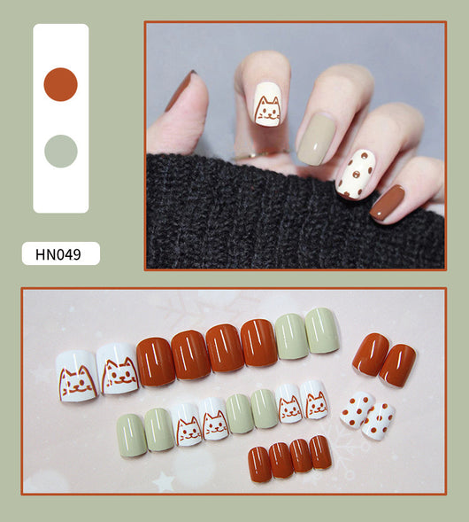 Uñas Postizas Decoradas Adhesivas - Diseño Profesional Listo para Usar - Image 62