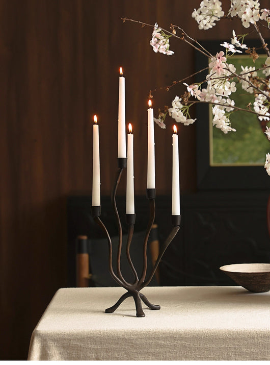 Candelabro Ramificado Negro de Múltiples Brazos - Image 13