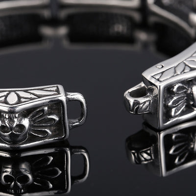 Pulsera de Calavera Punk Encaje Desgastado para Hombre - Image 2