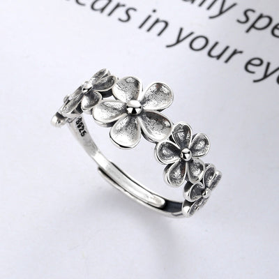Anillo Ajustable Temperamento Ciruela Invernal con Detalles Artesanales - Image 7