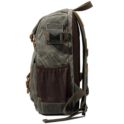 Mochila Cámara SLR Impermeable de Lona - Unisex Profesional - Image 4