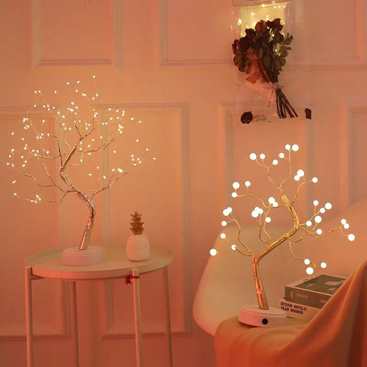 Luz LED con Alambre de Cobre para Dormitorio