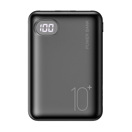 Batería Portátil 10000mAh con Doble Puerto USB y Pantalla Digital