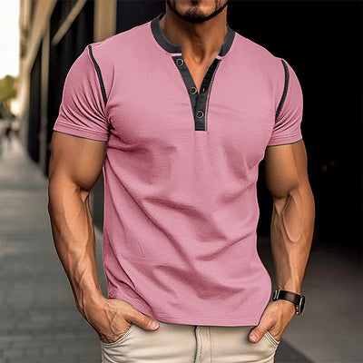 Polo Clásico de Manga Corta con Cuello V - Camiseta Fresca para Hombre - Image 27