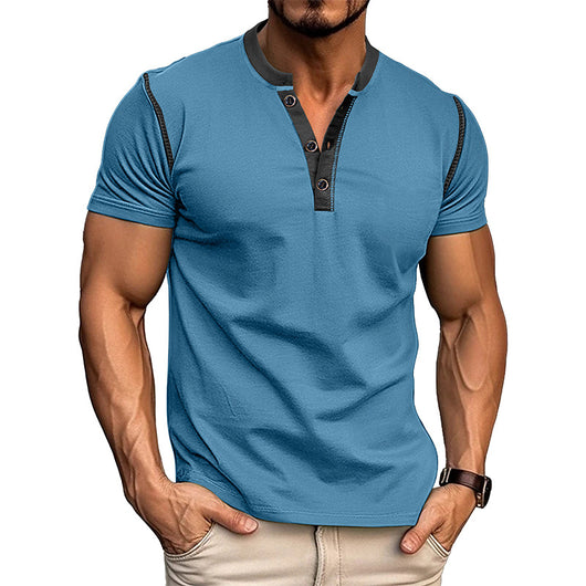 Polo Clásico de Manga Corta con Cuello V - Camiseta Fresca para Hombre - Image 28