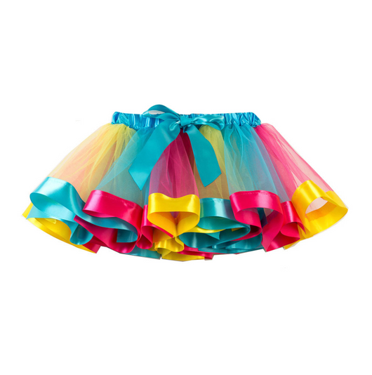 Falda de Malla Arcoíris para Niñas - Image 5