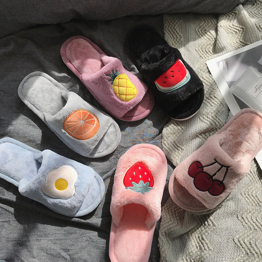 Pantuflas de Felpa Frutal