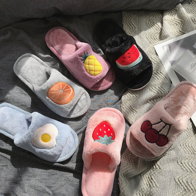 Pantuflas de Felpa Frutal