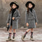 Abrigo a cuadros gris para niñas - Diseño clásico y versátil
