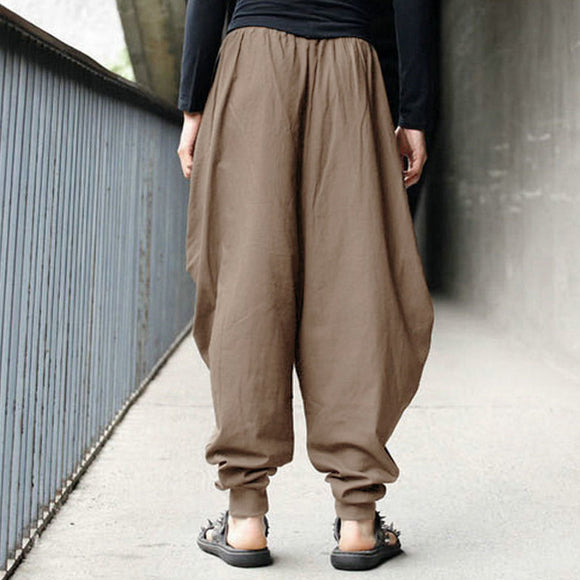 Pantalones Harem Vintage para Hombre - Comodidad y Estilo Retro
