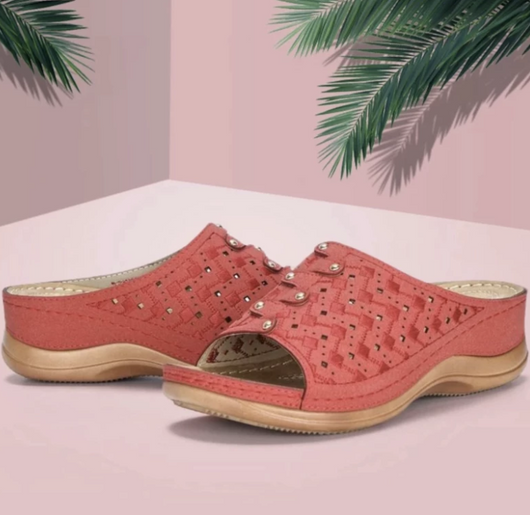 Sandalias Casuales Mujer con Suela Gruesa y Diseño Drapeado - Image 9