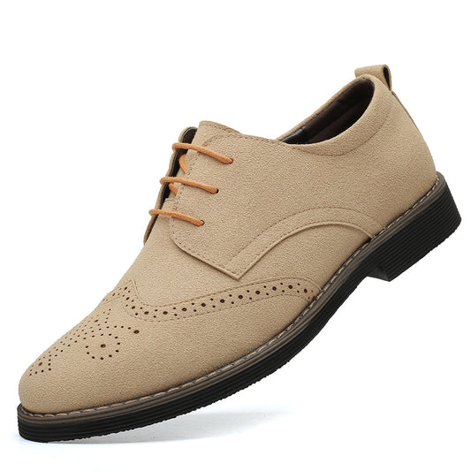 Zapatos Casuales de Cuero Tallado para Hombre - Estilo Británico Clásico - Image 2