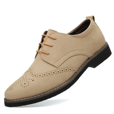 Zapatos Casuales de Cuero Tallado para Hombre - Estilo Británico Clásico - Image 2